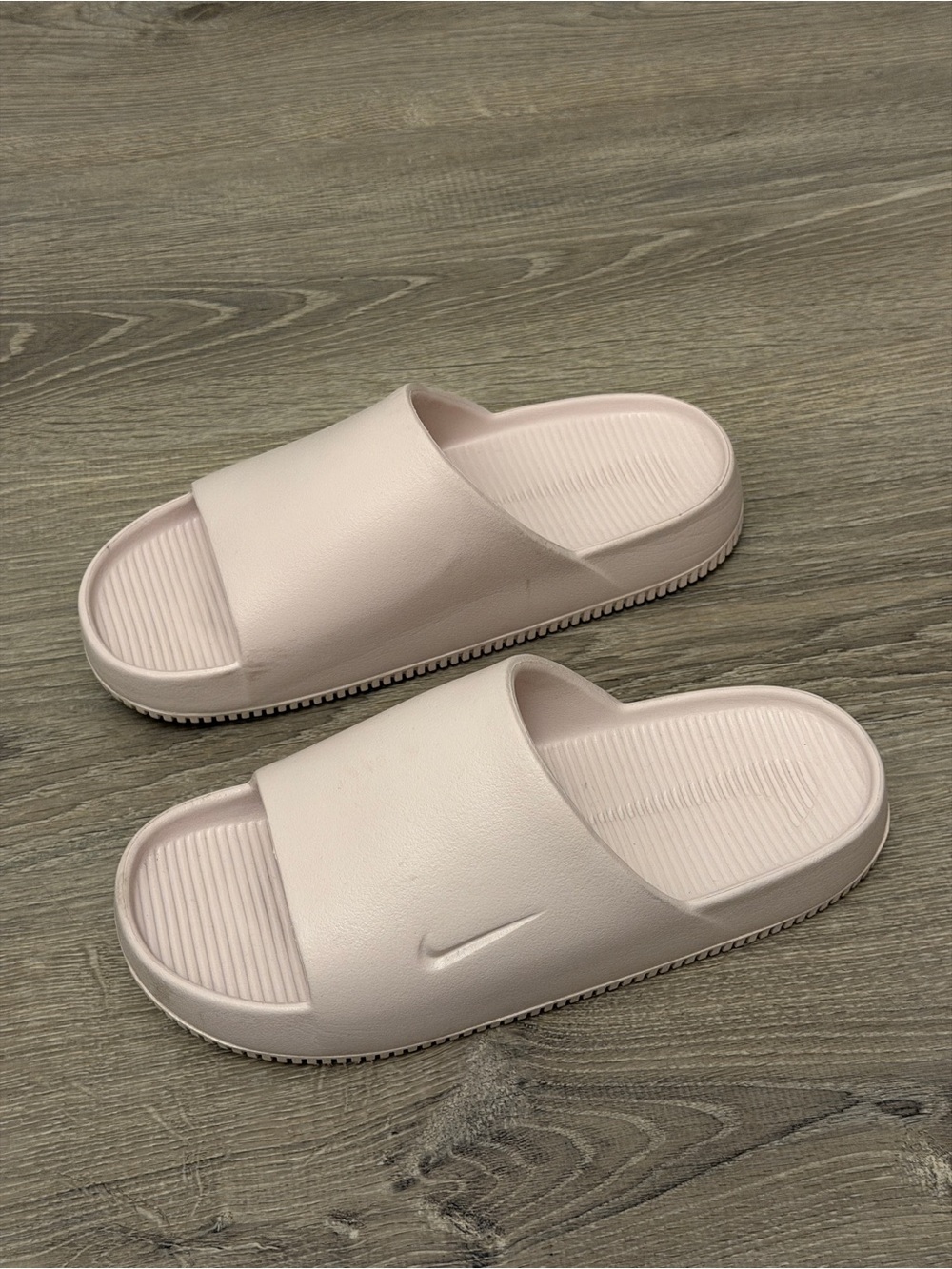Nike Women's Pale Pink Slide Sandals